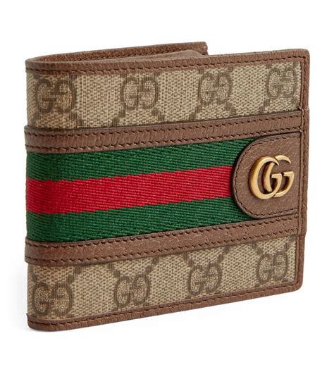 gucci bifold logo wallet|Gucci wallet bifold men authentic.